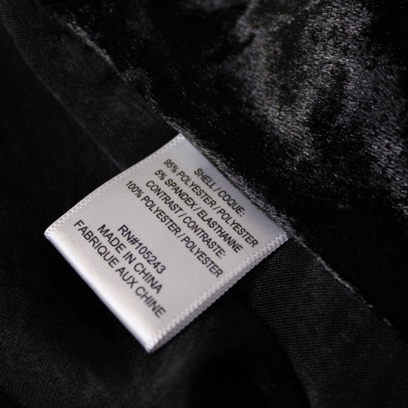 NWT Bobeau Black Velvet Open Cardigan Sweater - Picture 9 of 10